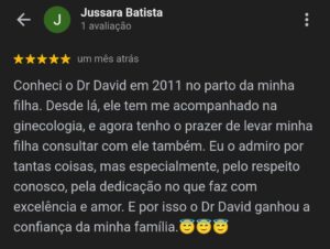 Depoimento 7 - Ginecologia e obstetricia